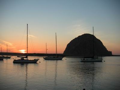Sunset @ Morro Rock (374 KB)